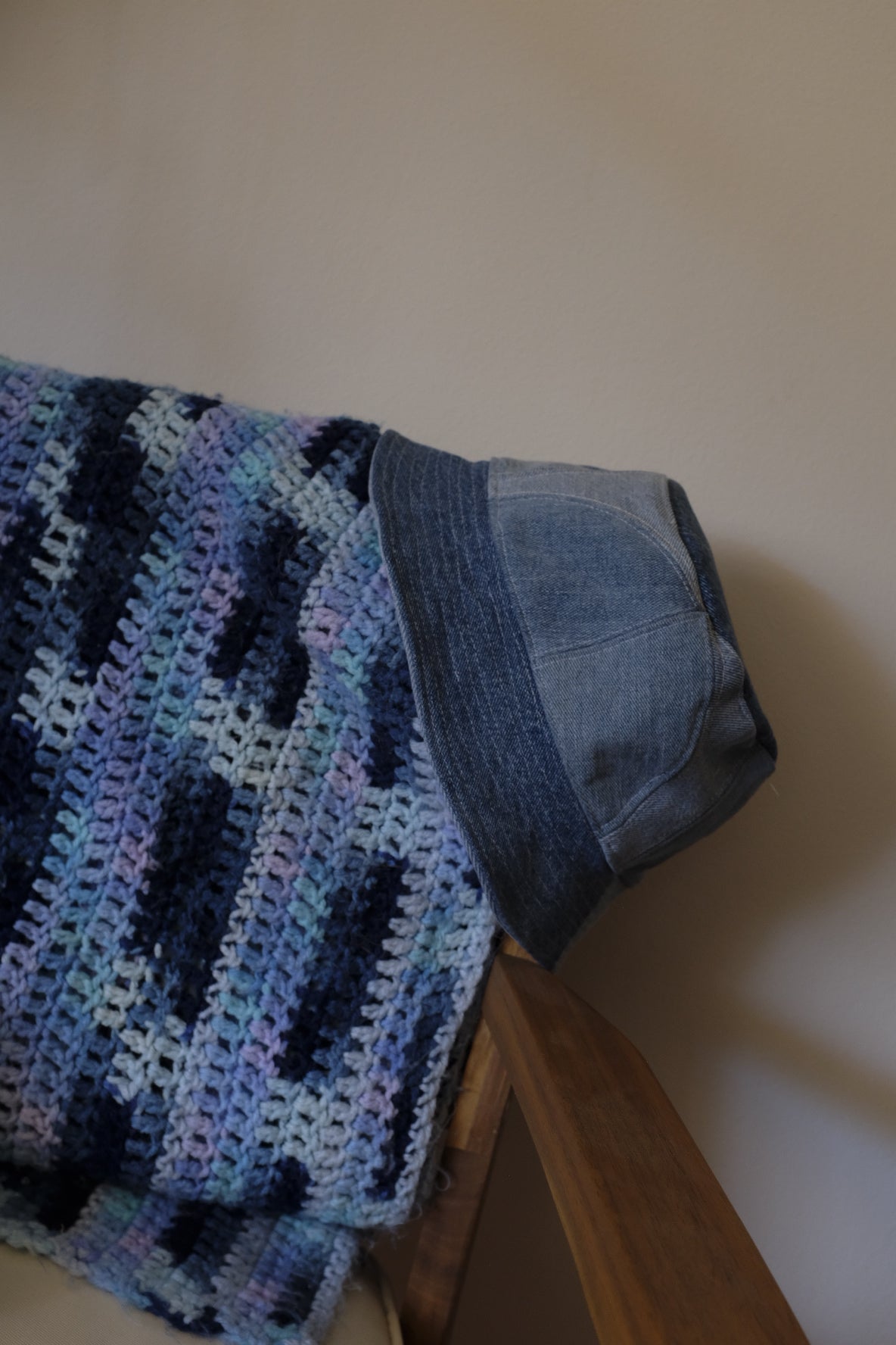 Denim bucket hat